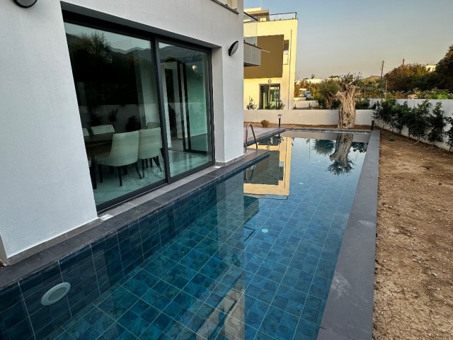 Luxury and Modern 3+1 New Villa with Pool for Sale in Ozanköy, Kyrenia