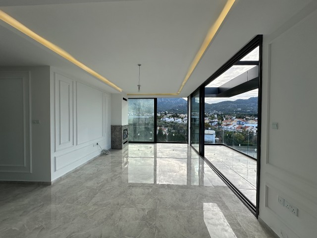 Magnificent Luxury 3+1 Penthouse with Private Roof Terrace in Doğanköy, Kyrenia