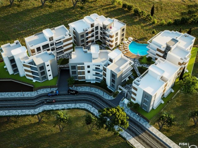 Prestigeträchtige 1+1-, 2+1- und 3+1-Wohnungen mit türkischem Titel und herrlicher Aussicht in der Region Lapta mit Zahlungsplänen