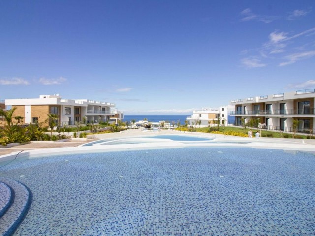 Amazing 1 bedroom completed luxury resale loft apartment + furnished + underfloor heating + air conditioning + 100m to the sea + communal pools + sea and mountains view 