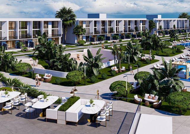 1-bedroom duplex resale apartment + swimming pool + gym + spa + aqua park + 400m to the beach + 24hr security