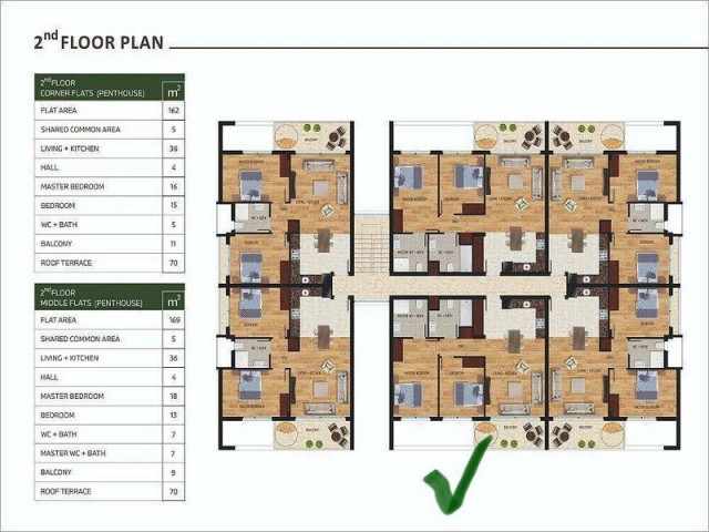 Moderne Wiederverkaufswohnung mit 2 Schlafzimmern, Gemeinschaftspool, Klimaanlage, Haushaltsgeräten und Zahlungsplan