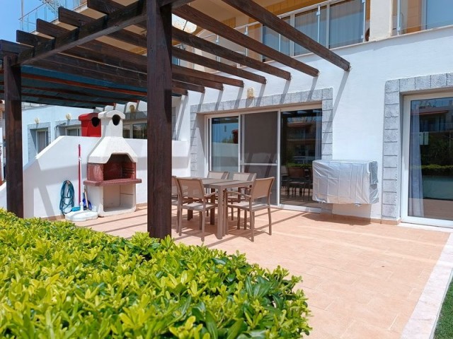 Lovely 3 Bedroom ground floor apartment + landscaped gardens + seaside paths + pools + gym + walking distance to the beach Title deed in the owner’s name, VAT paid