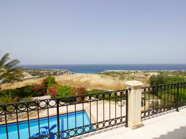 Luxury Beachfront 4+1 Villa With Large Garden and a Pool In Esentepe