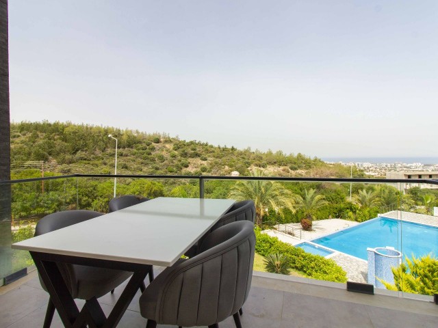 Sea View Luxury 2+1 Penthouse Apartment With Private Roof Terrace In Bellapais