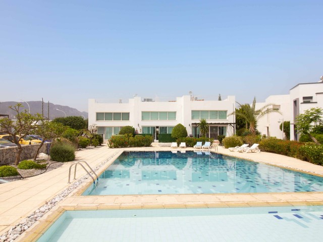 3 bedroom terrace house + fully furnished + 18m x 6m communal pool + air conditioning + kitchen appliances