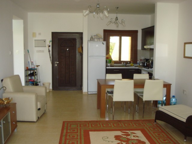 2-bedroom + fully furnished + air-conditioned + Apartment for sale with shared pool & garden in Tatlısu ** 