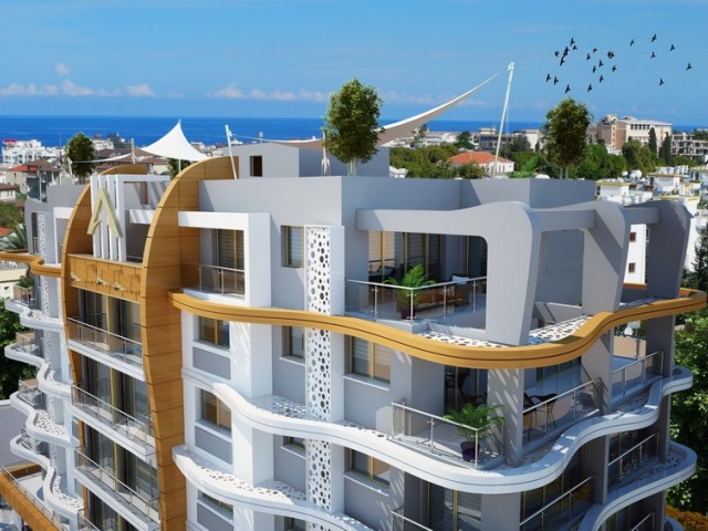 2+1 Penthouse-Wohnungen + zentral gelegene Wohnungen zum Verkauf in Kyrenia