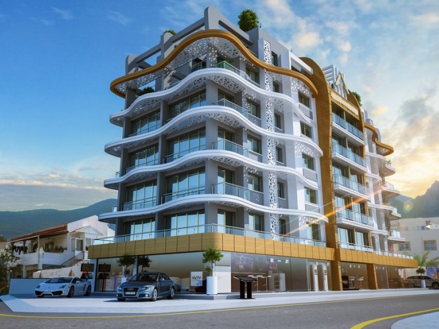 2 + 1 penthouse apartments in Kyrenia+ Apartments for sale in the central location ** 