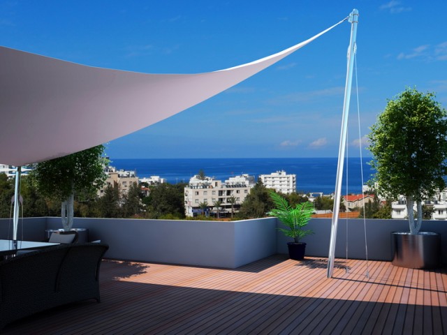 2 + 1 penthouse apartments in Kyrenia+ Apartments for sale in the central location ** 