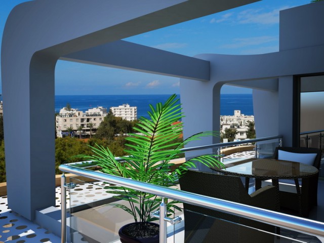 2+1 Penthouse-Wohnungen + zentral gelegene Wohnungen zum Verkauf in Kyrenia
