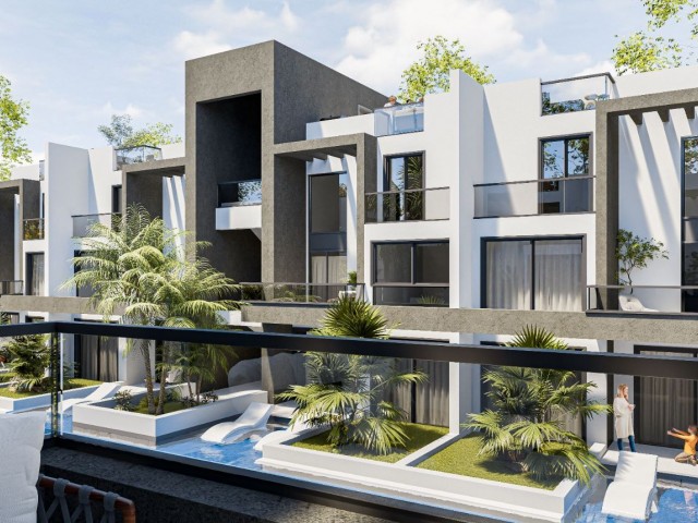 Our 2 + 1 luxury apartments in a perfect project with a 300 m2 communal pool in Ötüken, 1 kilometer away from the Long Beach Forest and the sea with launch prices 