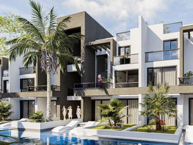 Our 2 + 1 luxury apartments in a perfect project with a 300 m2 communal pool in Ötüken, 1 kilometer away from the Long Beach Forest and the sea with launch prices 