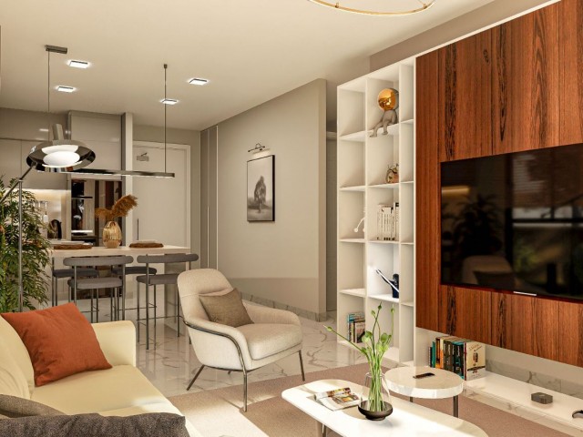 آپارتمان های لوکس 2+1 ما در یک پروژه عالی در اوتوکن، 1 کیلومتر دورتر از جنگل لانگ بیچ و دریا با استخر مشترک 300 متر مربع، با قیمت راه اندازی