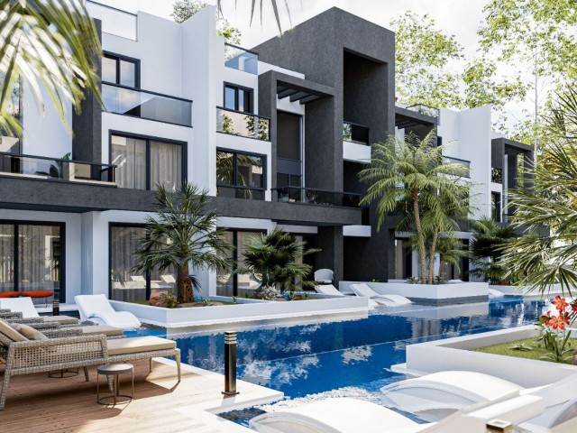 Our 2 + 1 luxury apartments in a perfect project with a 300 m2 communal pool in Ötüken, 1 kilometer away from the Long Beach Forest and the sea with launch prices 