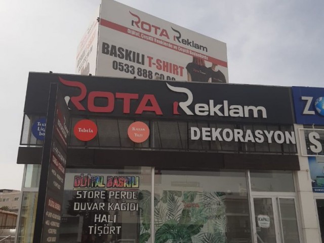 There is a 230 m2 shop for rent on the main street next to Famagusta Deniz Plaza.