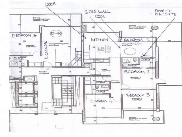 5 YATAK ODALI ÇATI TERASLI -DAİRE Boğaz/Iskele