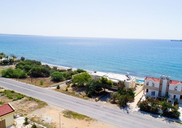 PRE 74 TURKISH TITLE DEED, ON THE BEACH WITH A PRIVATE POOL, 3 BEDROOM BUNGALOW IN BOGAZ