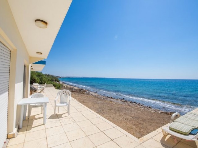 PRE 74 TURKISH TITLE DEED, ON THE BEACH WITH A PRIVATE POOL, 3 BEDROOM BUNGALOW IN BOGAZ