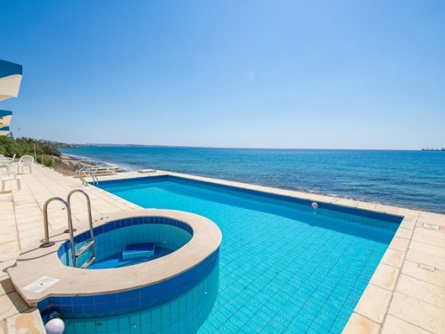 PRE 74 TURKISH TITLE DEED, ON THE BEACH WITH A PRIVATE POOL, 3 BEDROOM BUNGALOW IN BOGAZ