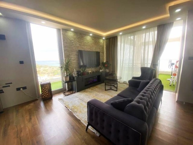 A FULLY FURNISHED 3 BEDROOM DUPLEX APARTMENT WITH SPECTACULAR SEA VIEWS IN BOGAZ/ISKELE