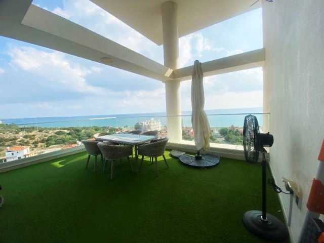 A FULLY FURNISHED 3 BEDROOM DUPLEX APARTMENT WITH SPECTACULAR SEA VIEWS IN BOGAZ/ISKELE