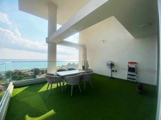 A FULLY FURNISHED 3 BEDROOM DUPLEX APARTMENT WITH SPECTACULAR SEA VIEWS IN BOGAZ/ISKELE