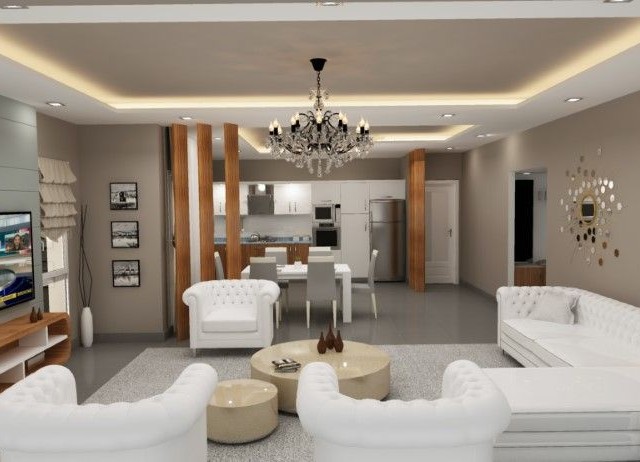 3-bedroom Bungalow with Modern and High-Class Fınıshed  ın Mutluyaka 