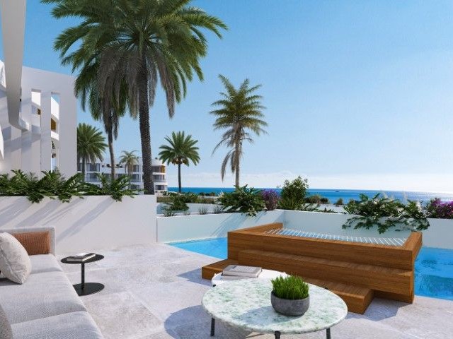 PRIVATE ROOF TERRACES WITH A PRIVATE POOL, 3 BEDROOM LOFT APARTMENTS IN BOGAZ