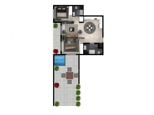 Flat For Sale in Boğaz, Iskele