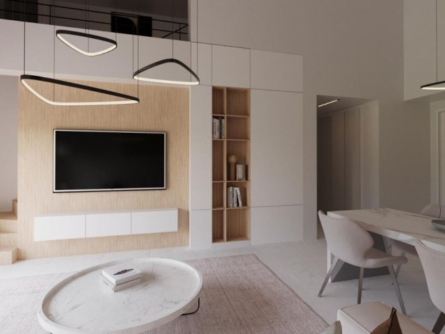 آپارتمان 3+1 OFF PLAN در مجتمع طراحی مدرن BOGAZ LIFE با شروع از 316000 پوند