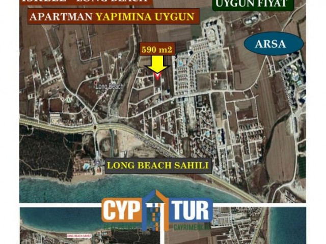 LONG BEACH - APARTMAN YAPIMINA UYGUN 590 m2  ARSA, HARİKA YATIRIM FIRSATI