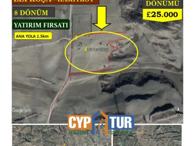 INVESTMENT ON THIS LAND IN HAMITKOY TURKISH TITLE 8 DONUM