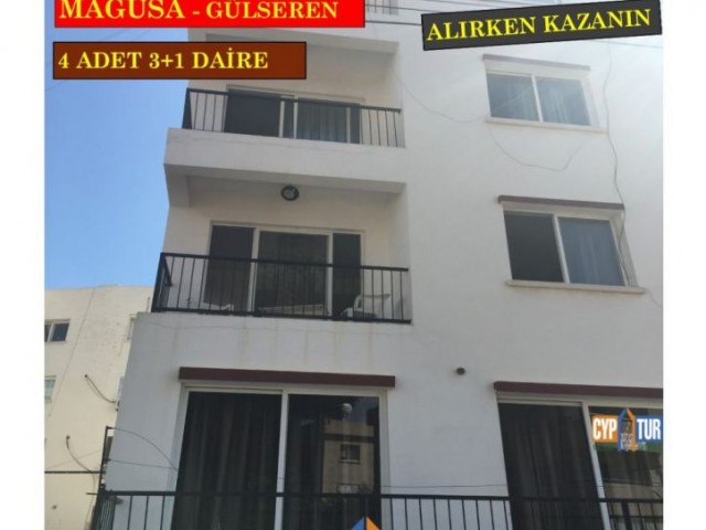 YATIRIM FIRSATI,TÜRK KOÇANLI -  4 ADET 3+1 APARTMAN DAİRESİ, YARIM APRT  BLOCK.... ALIRKEN KAZANIN