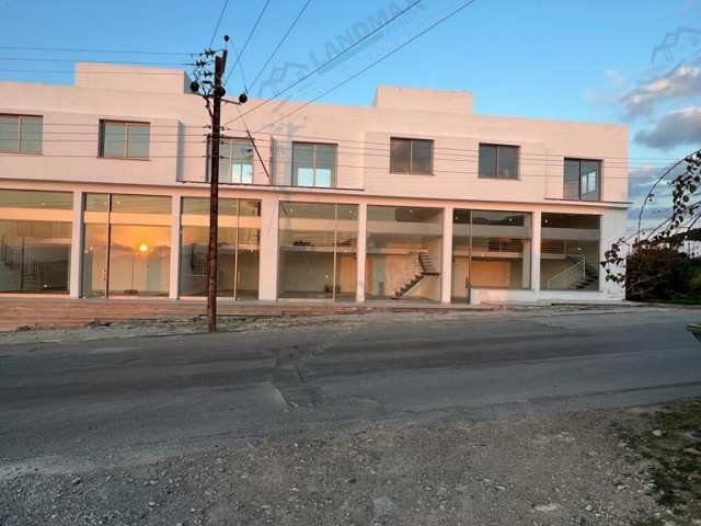 90m2 SHOPS FOR SALE WITH FANTASTIC MOUNTAIN, SEA AND SUNSET VIEWS, SENDEL, KITCHEN, WC ON THE MAIN STREET IN ESENTEPE REGION OF CYPRUS...