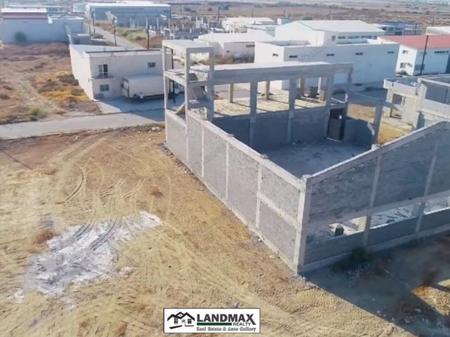 NORTH CYPRUS: WAREHOUSE FOR SALE IN MAGUSA GÜVERCİNLİK INDUSTRIAL STATE OF COMPLETION