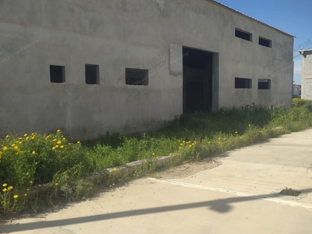 NORTH CYPRUS: WAREHOUSE FOR SALE IN THE STAGE OF COMPLETION IN MAGUSA GÜVERCİNLİK INDUSTRY