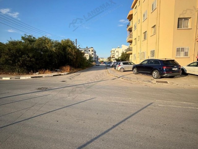 NORTH CYPRUS: CORNER LAND FOR SALE IN FAMAGULA CENTER WITH TURKISH COACH 6 FLOOR WITH COMMERCIAL PERMIT