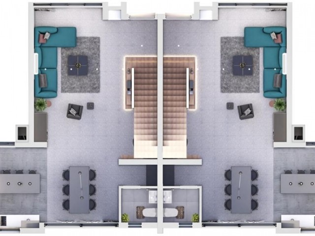 TWIN VILLAS FOR SALE IN MODERN ARCHITECTURE 