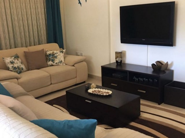 Ground floor 3+1 fully furnished apartment with garden for rent in Ortaköy