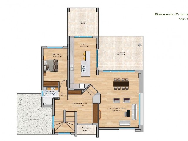 CIGLOS/DOĞANKÖY BOLGESINDE 5+2 OTURUMA HAZIR-SON VİLLA