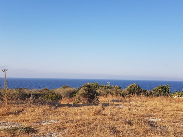 Girne / Kayalar'da Deniz Manzaralı 1114m2 Arsa