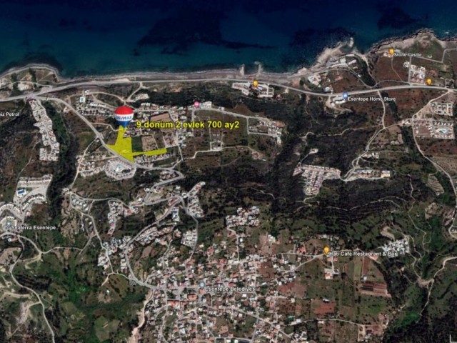 *Sole Agency* 12778 m2 Sea View Land for sale in Esentepe