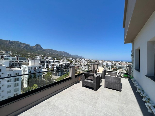 2+1 Penthouse For Rent With Sea And Mountain Views ** 