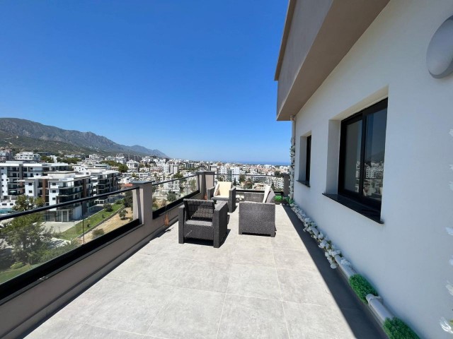 2+1 Penthouse For Rent With Sea And Mountain Views ** 