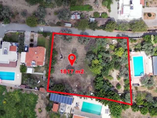 1817 m² großes Grundstück zum Verkauf in Ozanköy, Kyrenia