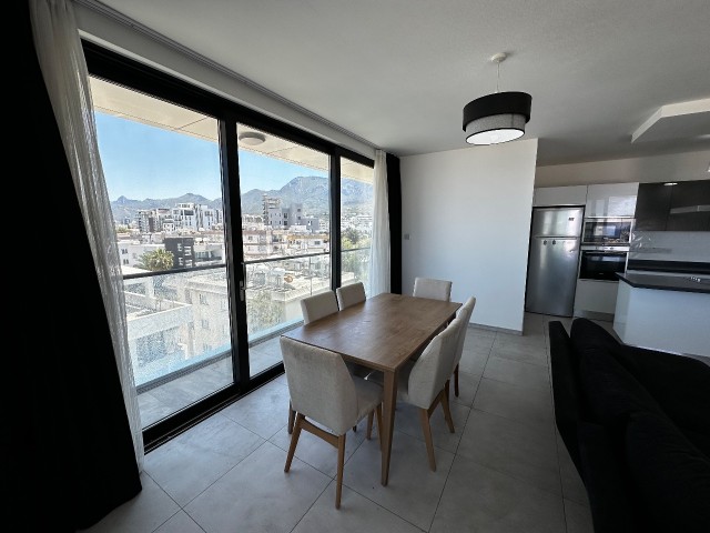 3+1 Fully Furnished Flat With Terrace For Rent In Girne Park Avm