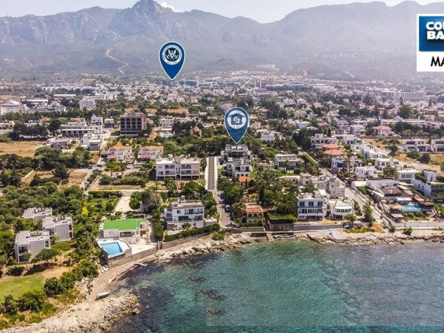 60 Meter vom Meer in Kyrenia Karaoglanoglu 1+1 Wohnungen zum Verkauf auf dem Gelände mit Pool ** 