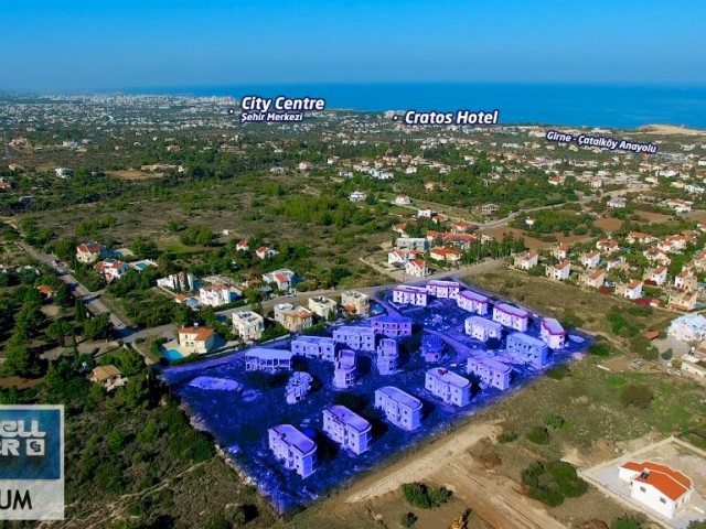  North cyprus  çatalkoy Wonderful Project with Breaktaking Views Consisting of 44 Villas