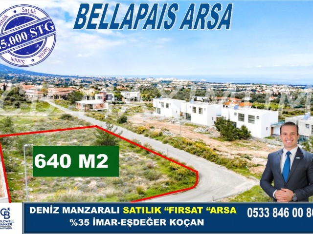 Residential Zoned Plot For Sale in Bellapais, Kyrenia